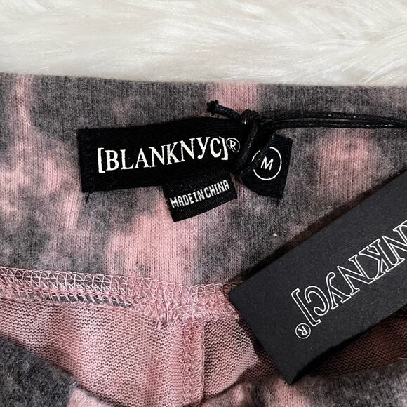 NEW BlankNYC Soft Easy Tie Waist Leopard Relaxed Joggers Lounge Pants Pink M NWT - Picture 15 of 16